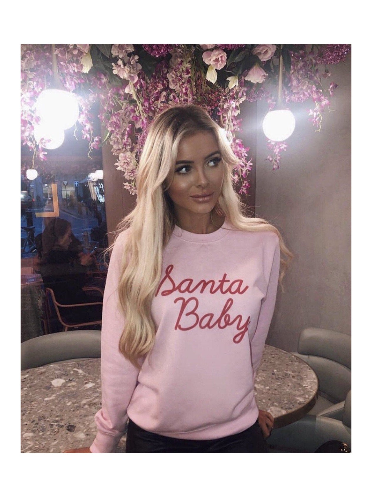 Santa baby christmas shop sweater