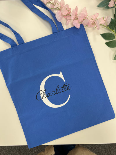 Personalised Tote Bag with name in every colour