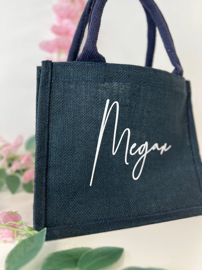 Navy Personalised Tote Bag