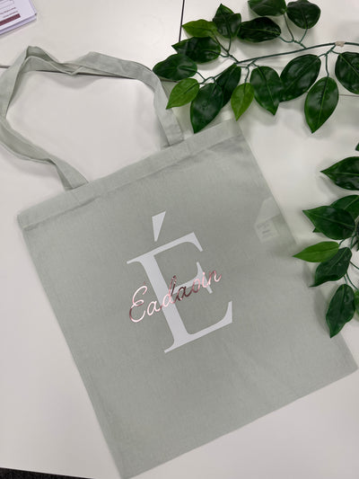 Personalised Tote Bag with name in every colour