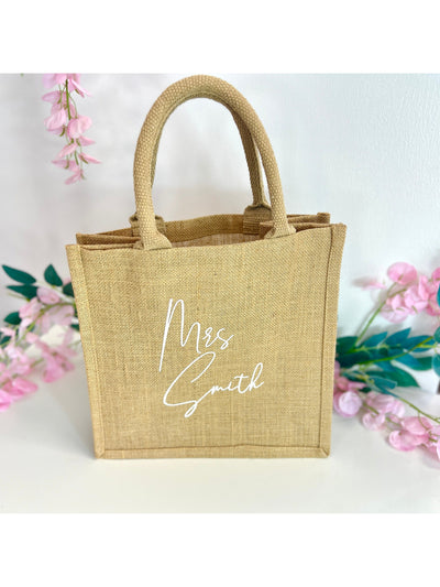Personalised Mrs Gift Tote Bag