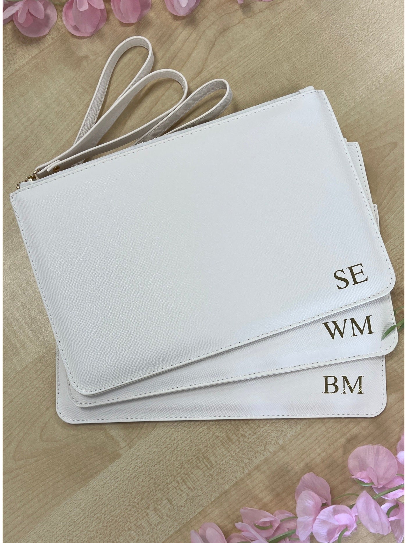 Personalised Clutch bag with monogram