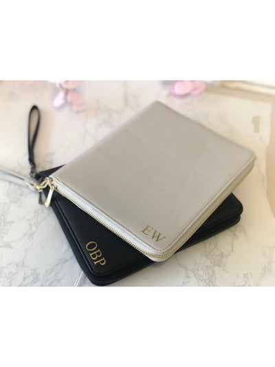 Personalised Travel document holder | Monogram Travel Wallet