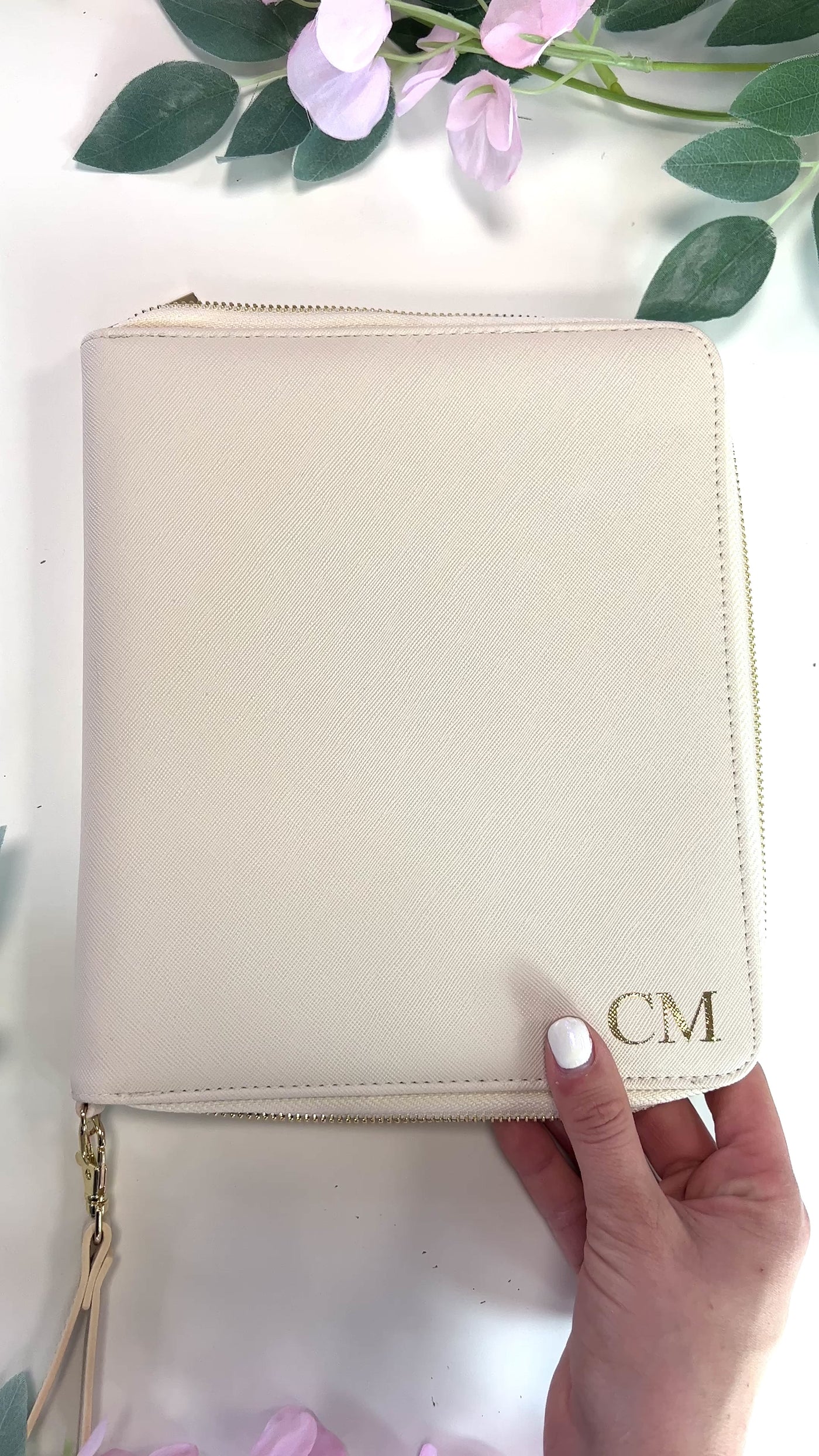 Personalised Travel document holder | Monogram Travel Wallet