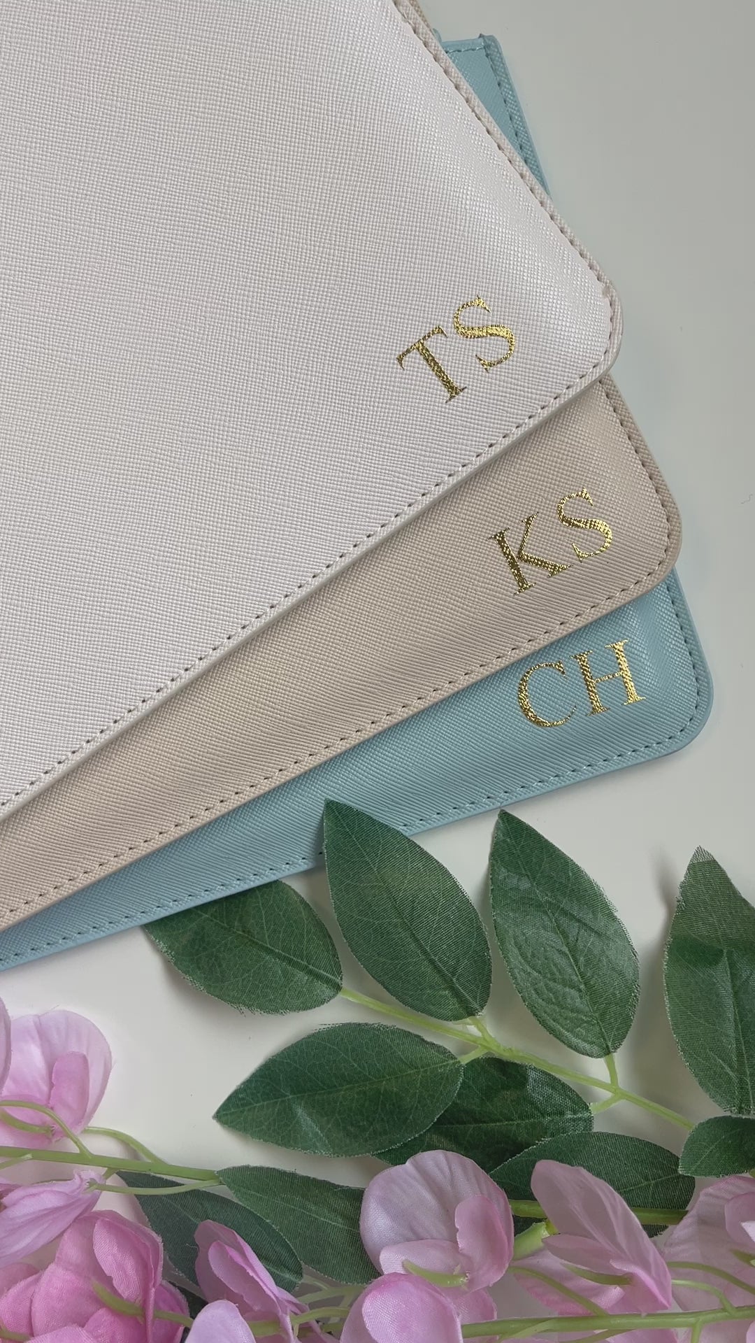 Personalised Clutch bag with monogram