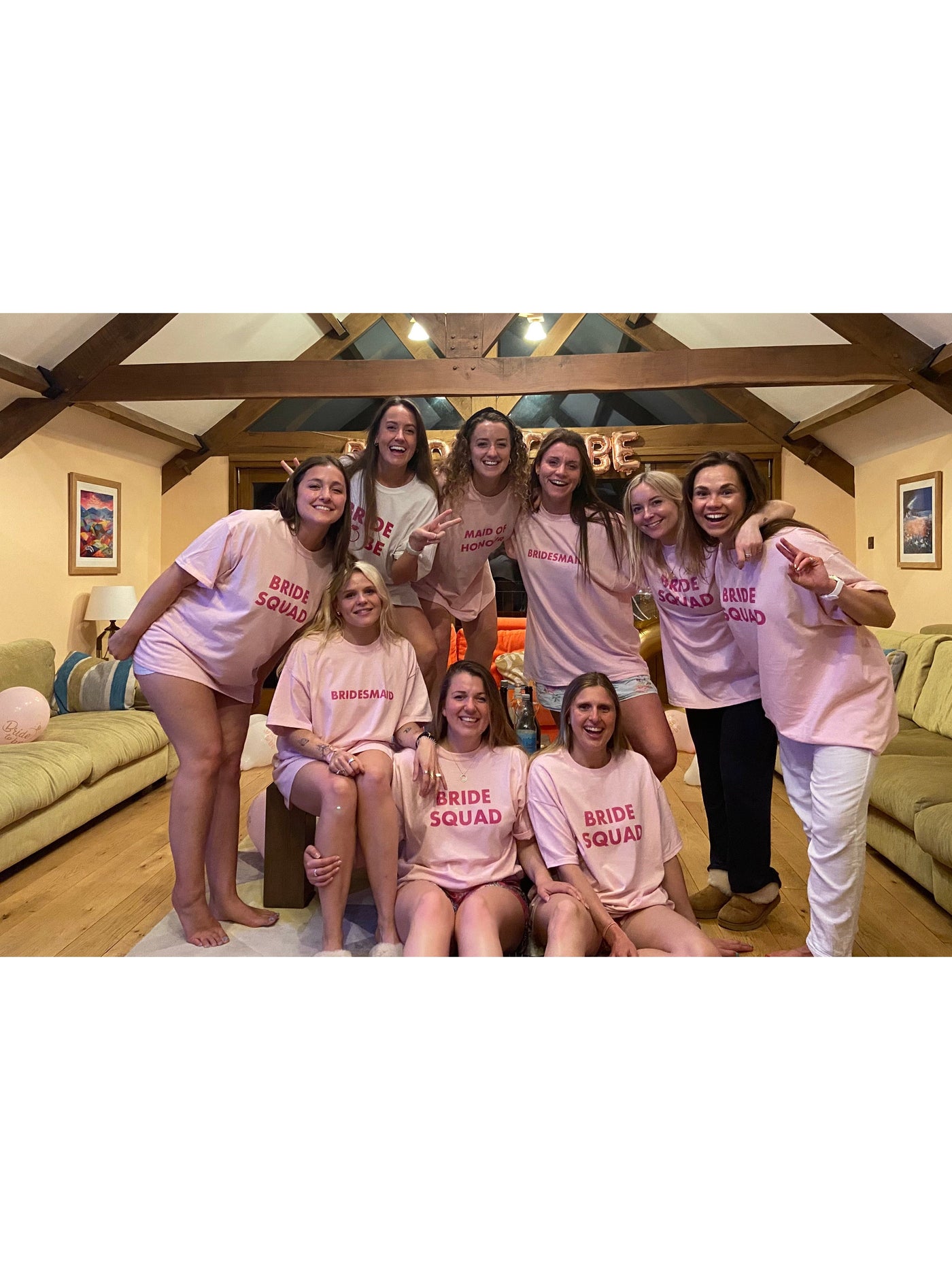 BRIDE SQUAD sleep tshirt | personalised pyjamas