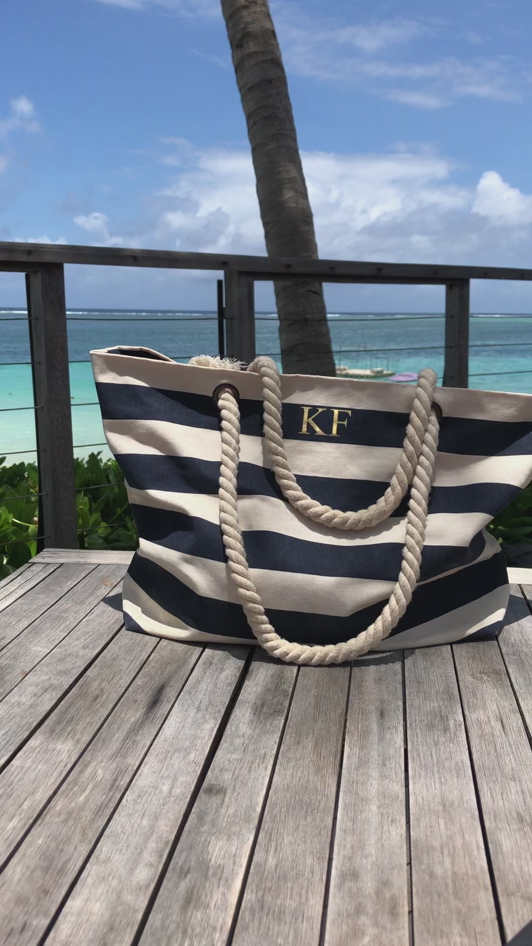 Personalised Beach Bag | Holiday Gift for Her