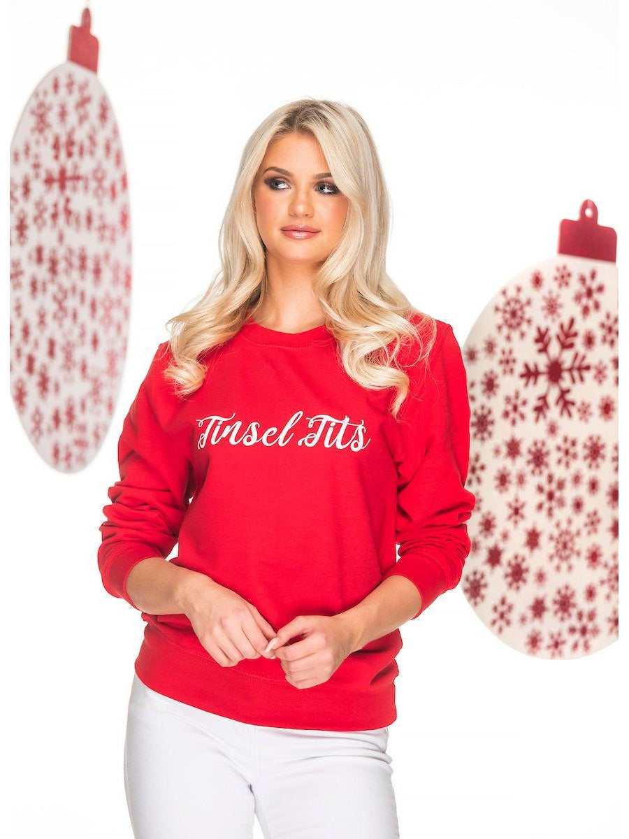 TINSEL TITS Christmas Jumper
