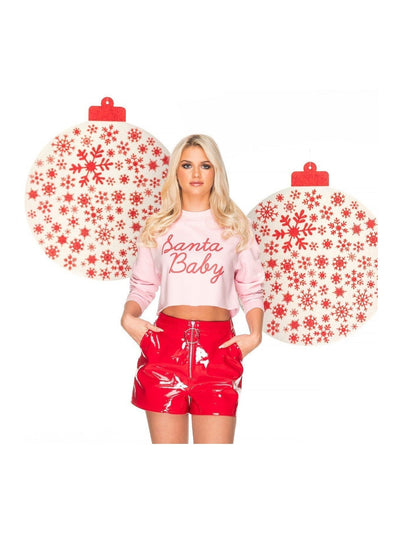 SANTA BABY Cropped Christmas Jumper