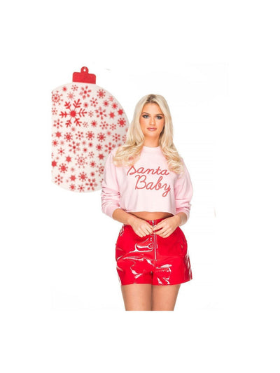 SANTA BABY Cropped Christmas Jumper