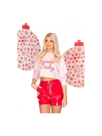 SANTA BABY Cropped Christmas Jumper