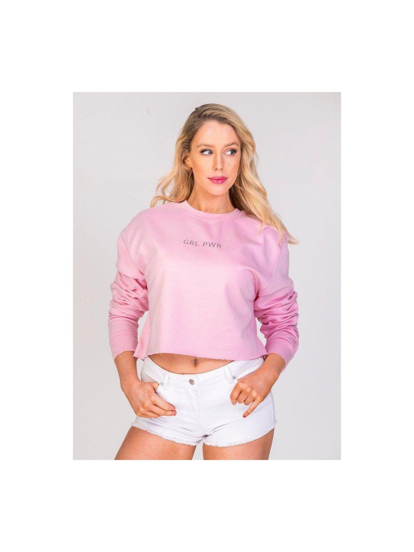 GRL PWR cropped sweatshirt