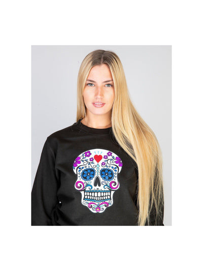 SKULL sweatshirt in black