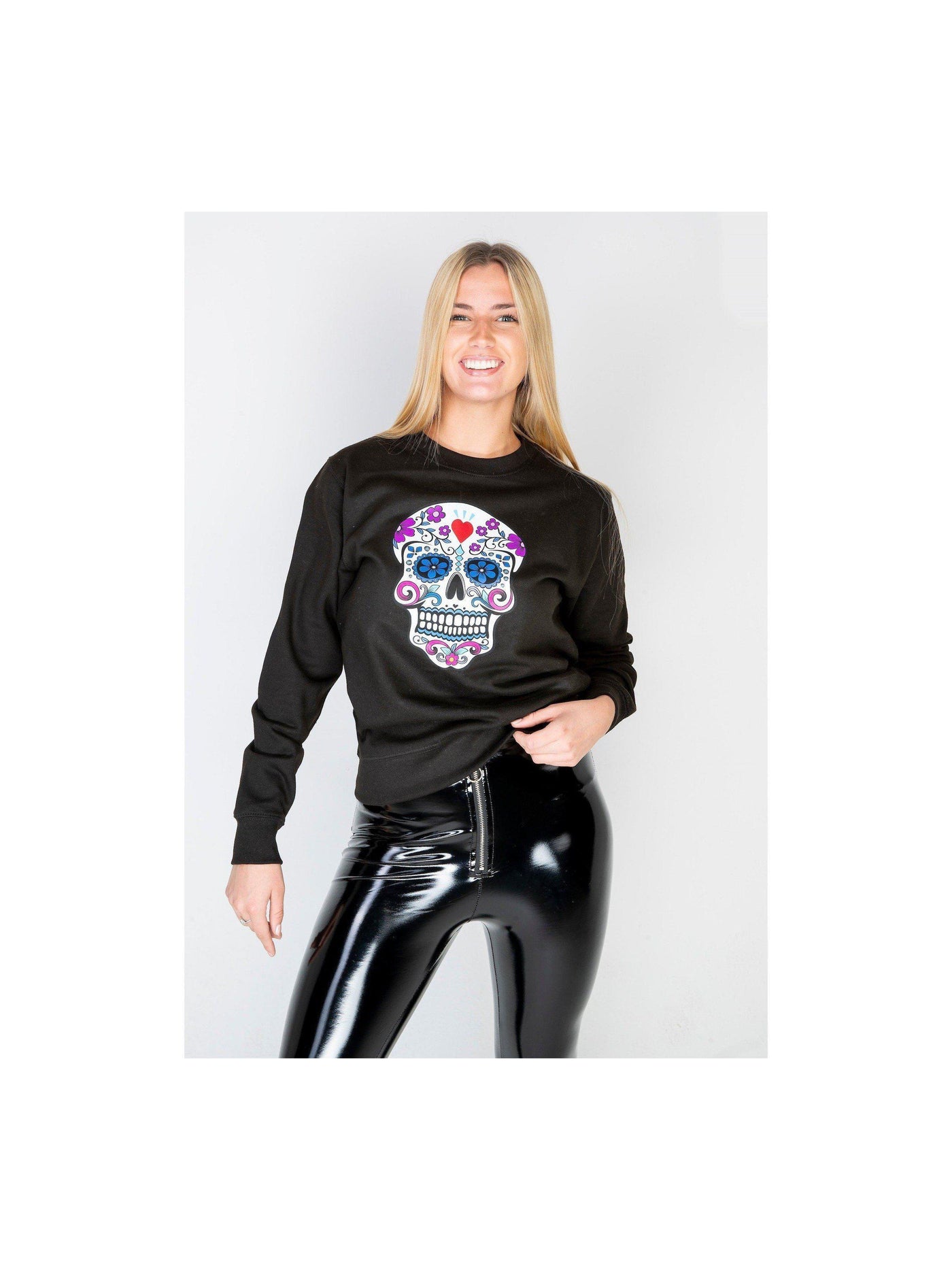SKULL sweatshirt in black