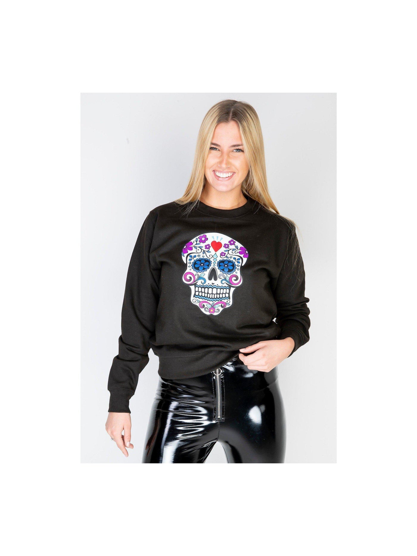 SKULL sweatshirt in black