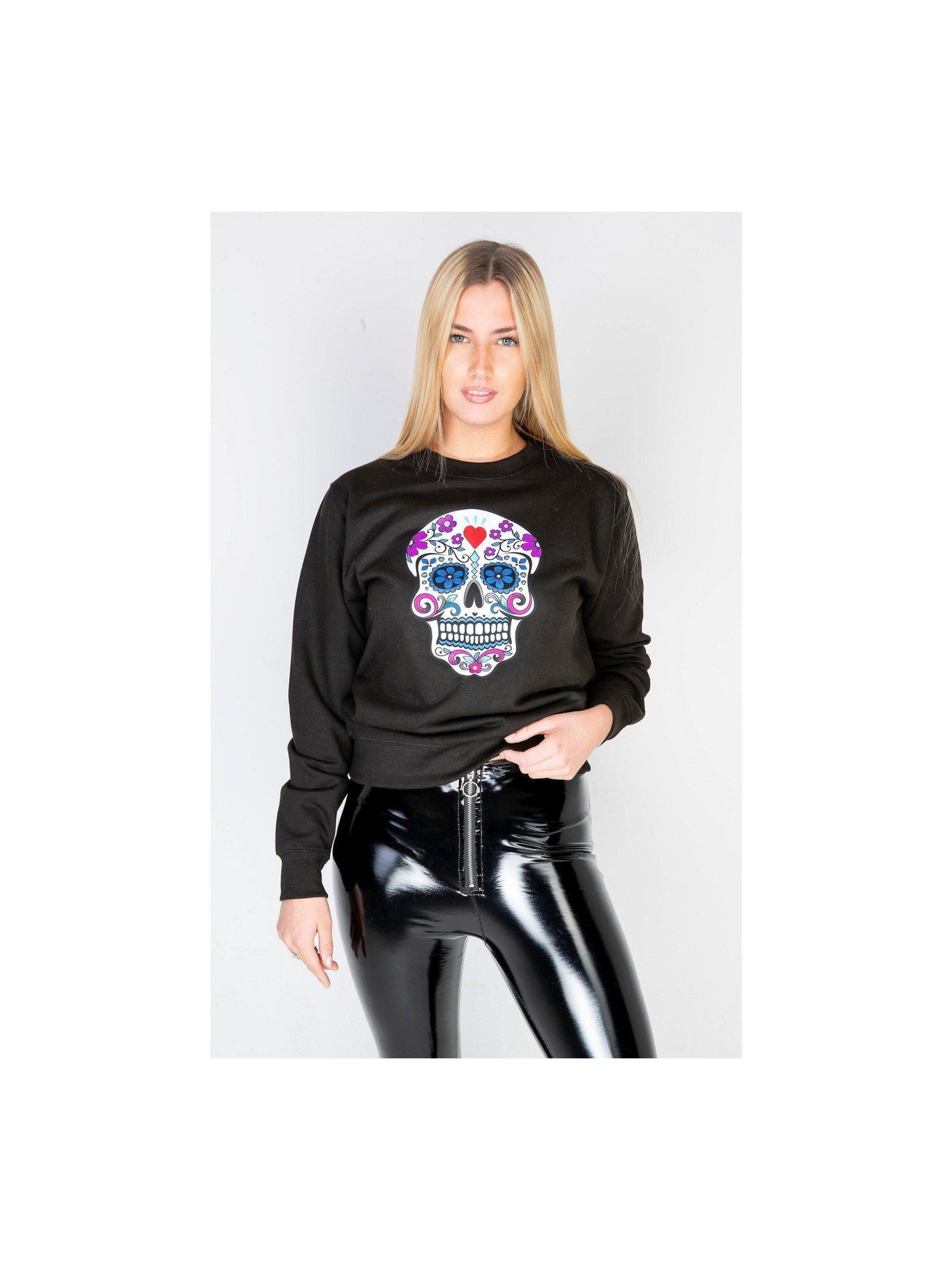 SKULL sweatshirt in black