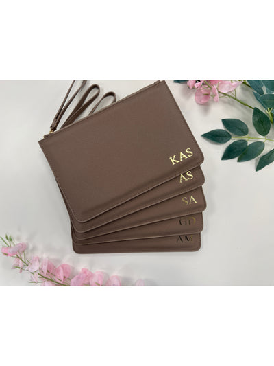 Personalised Clutch bag with monogram