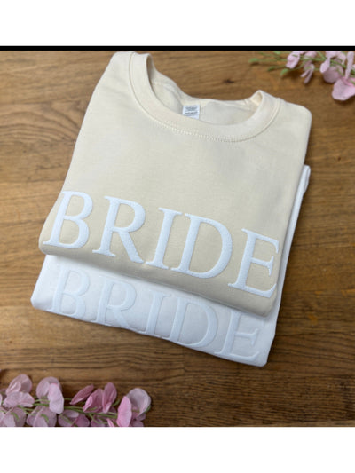 BRIDE embossed sweatshirt
