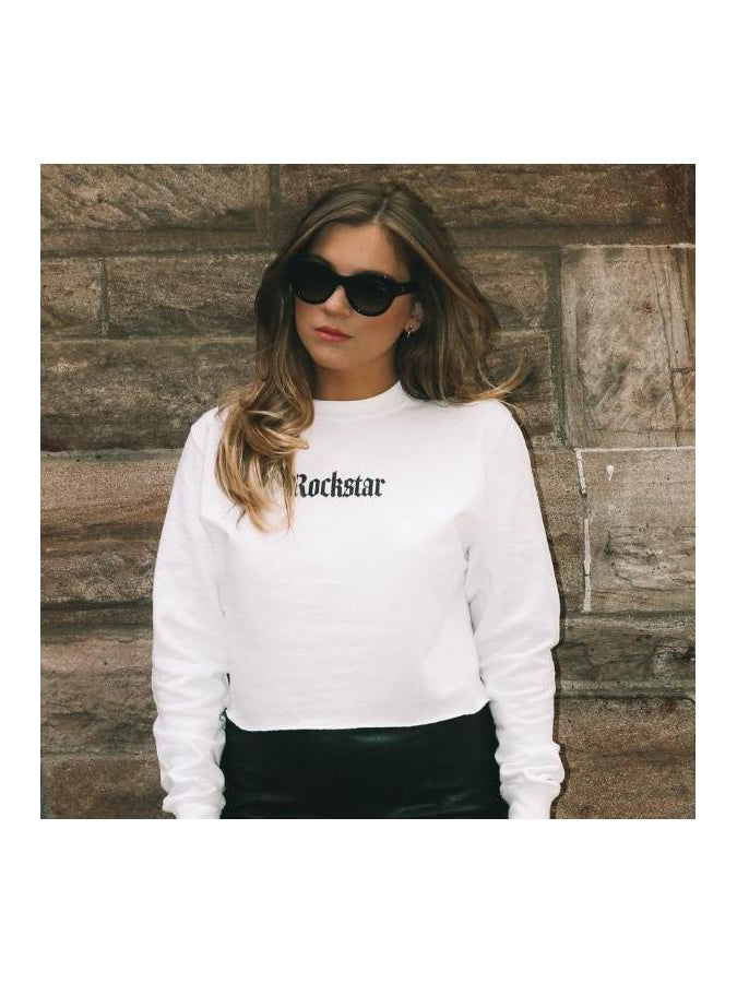 ROCKSTAR cropped sweatshirt