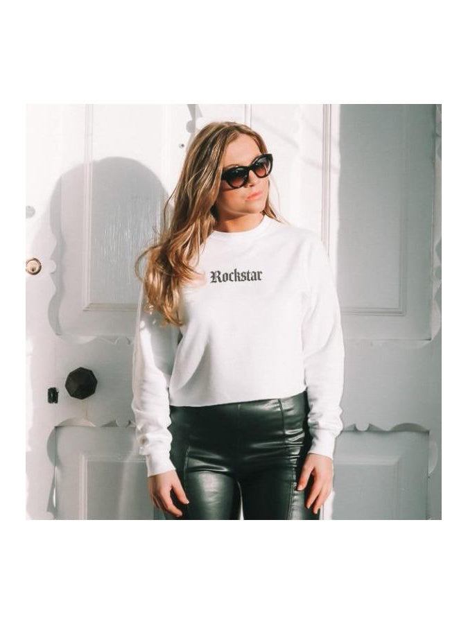 ROCKSTAR cropped sweatshirt