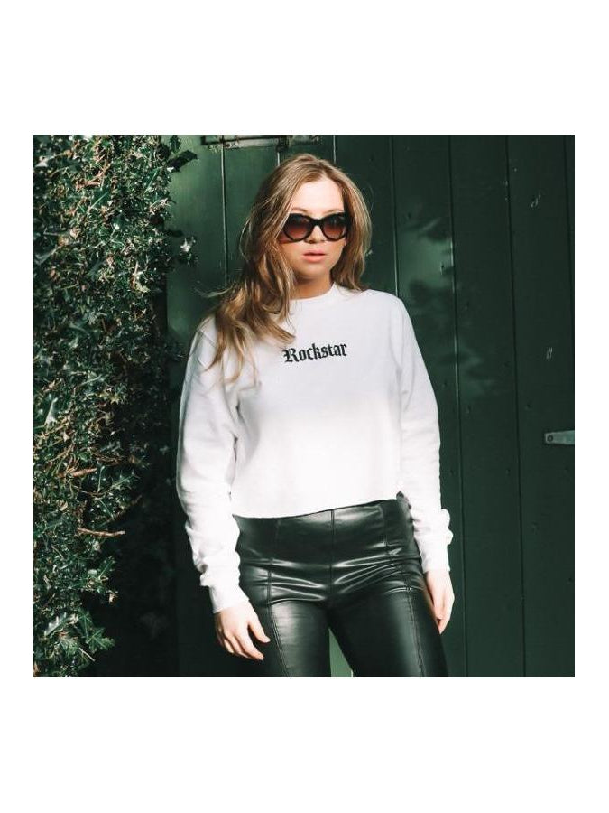 ROCKSTAR cropped sweatshirt