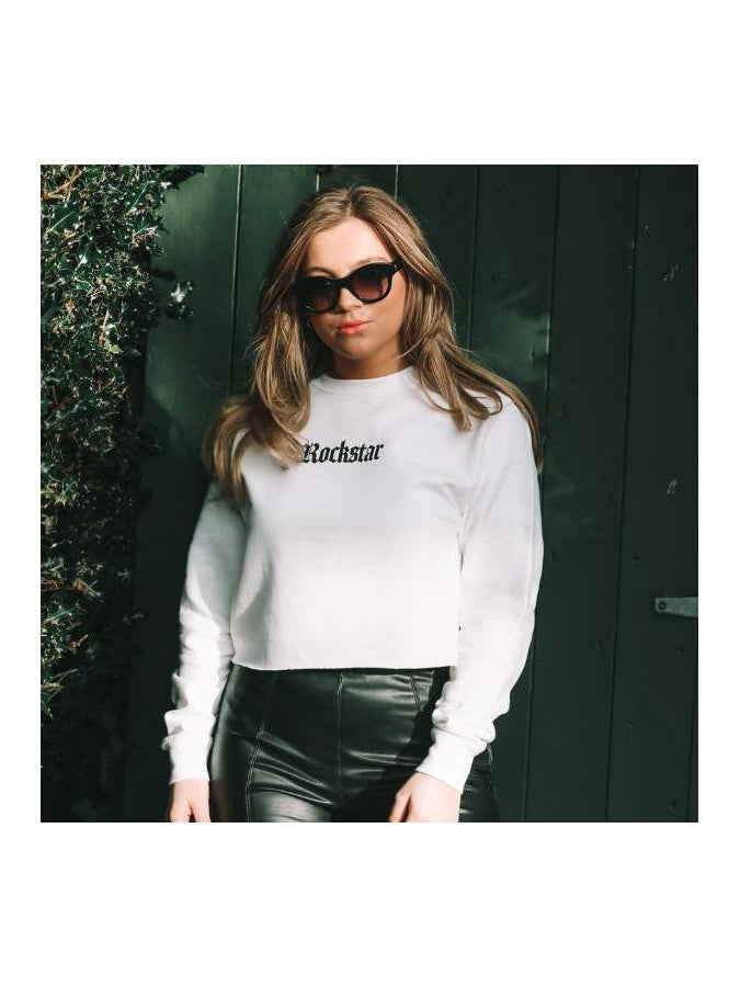 ROCKSTAR cropped sweatshirt