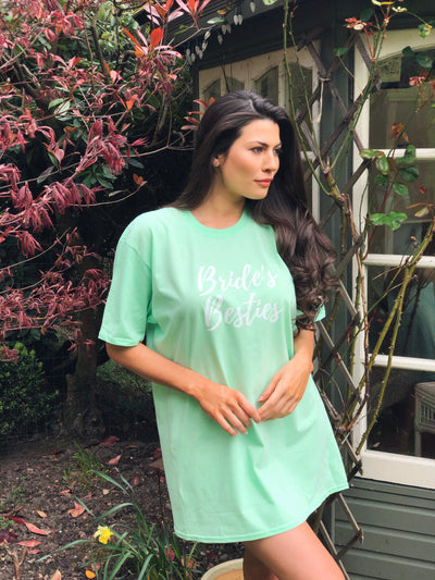 BRIDE'S BESTIES sleep tee | personalised bridesmaid pyjamas