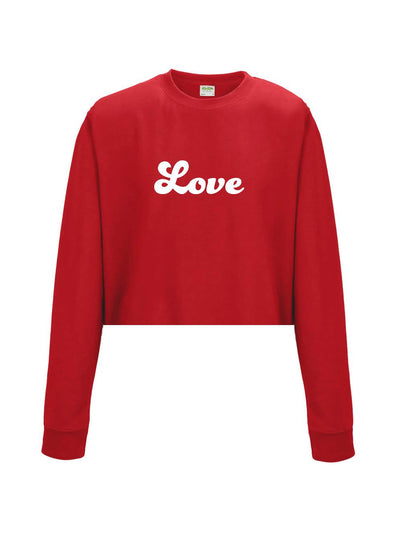 LOVE cropped sweatshirt