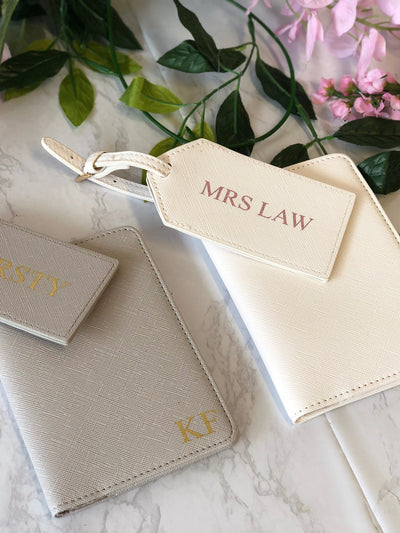 Personalised Passport and Luggage Tag Set