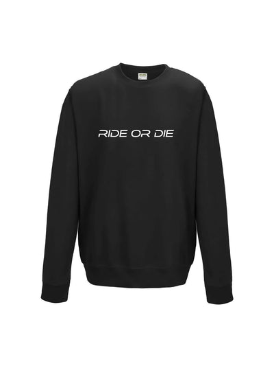 RIDE OR DIE sweatshirt in black