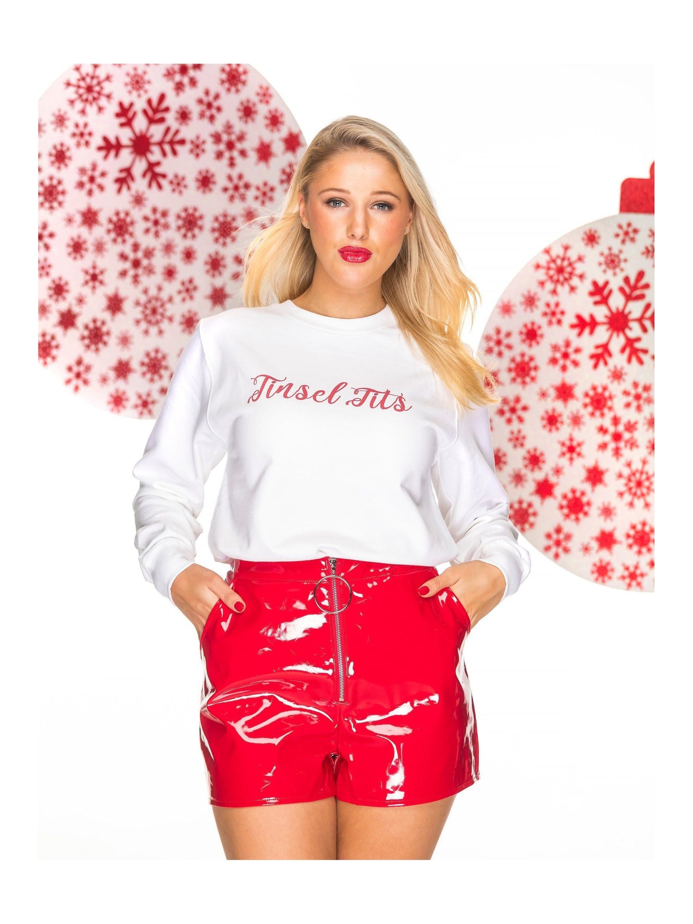 TINSEL TITS Christmas Jumper