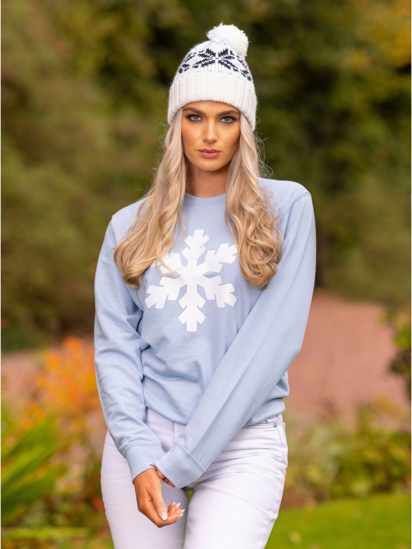 Snowflake Glitter Sweatshirt