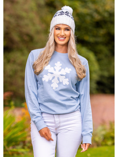Snowflake Glitter Sweatshirt