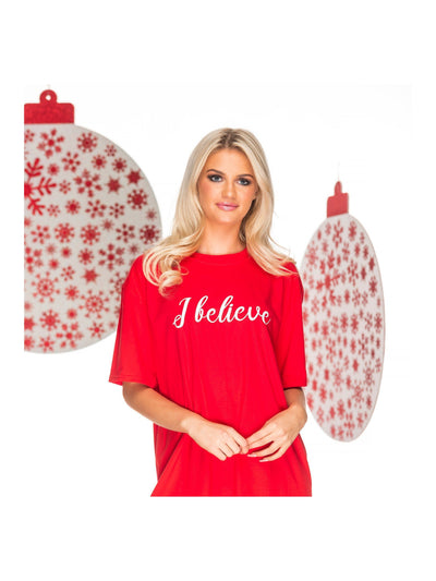 I BELIEVE Christmas Sleep Tee Pyjamas