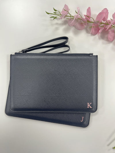 Personalised Clutch bag with monogram