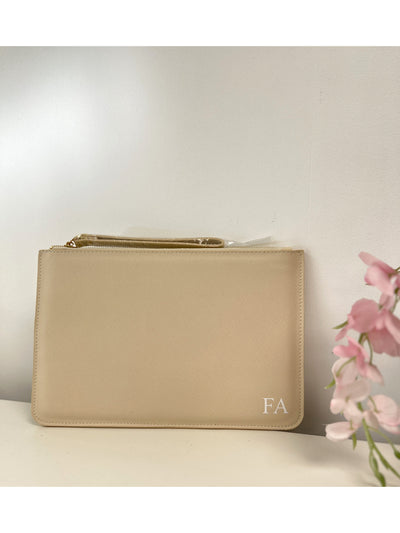 Personalised Clutch bag with monogram