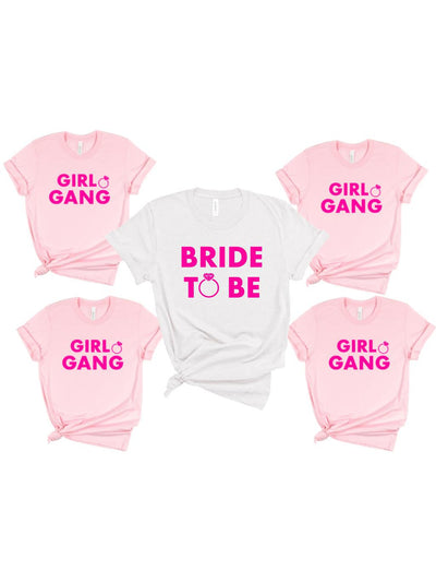 Girl Gang Hen Party Tshirts