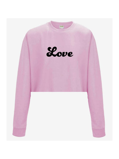 LOVE cropped sweatshirt