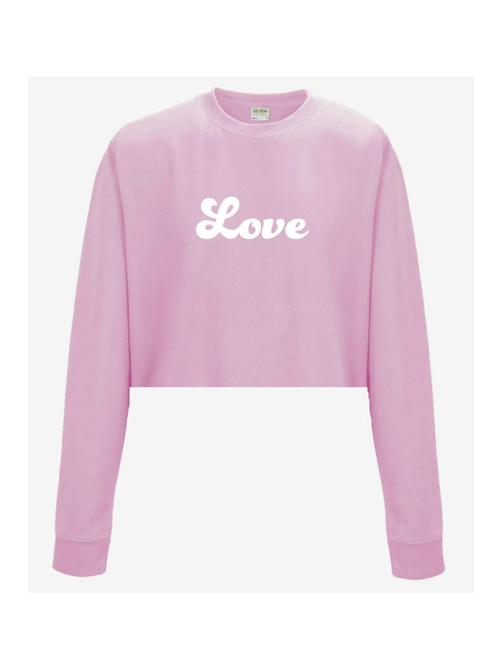 LOVE cropped sweatshirt