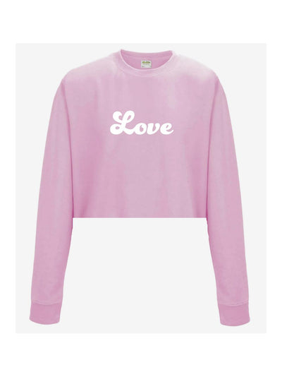 LOVE cropped sweatshirt