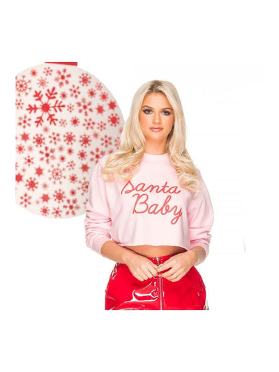 SANTA BABY Cropped Christmas Jumper