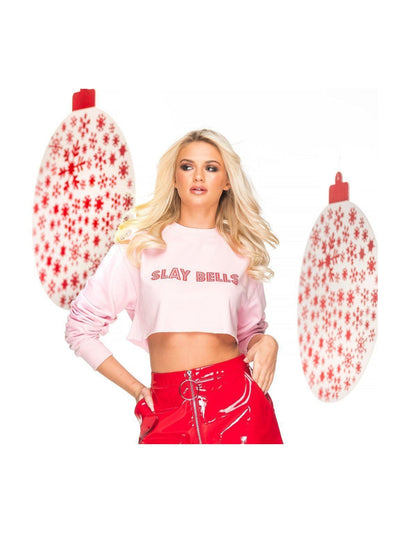 SLAY BELLS cropped Christmas Jumper