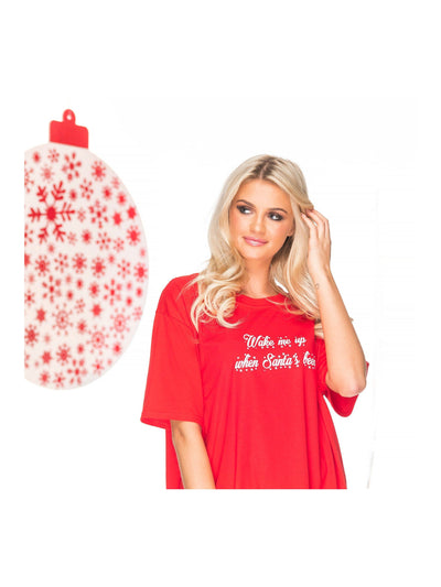 WAKE ME UP Christmas Sleep Tee Pyjamas